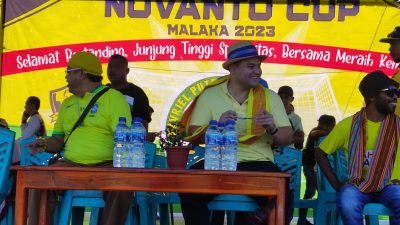 Corak Kuning Menghiasi Pembukaan Turnamen Novanto Cup 2 Malaka