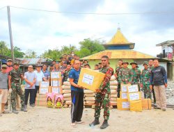 Satgas Yonif RK 744/SYB Peduli Bagikan Kebahagiaan Untuk Panti Asuhan Bina Bunga Bangsa