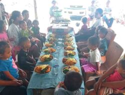 Upaya Cegah Angka Stanting, Pemdes Umalor Giat Pemberian Makanan Tambahan Bagi Anak Kurang Gizi